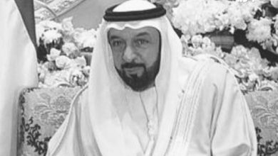 وفاة رئيس دولة الإمارات وإعلان الحداد الرسمي وتنكيس الاعلام 40 يوماً