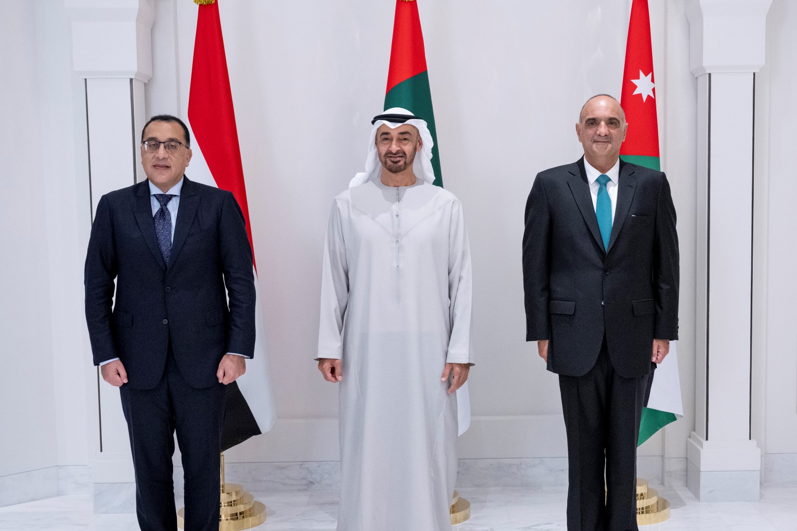  الدولة يستقبل رئيسي الوزراء الأردني والمصري (large) (2)