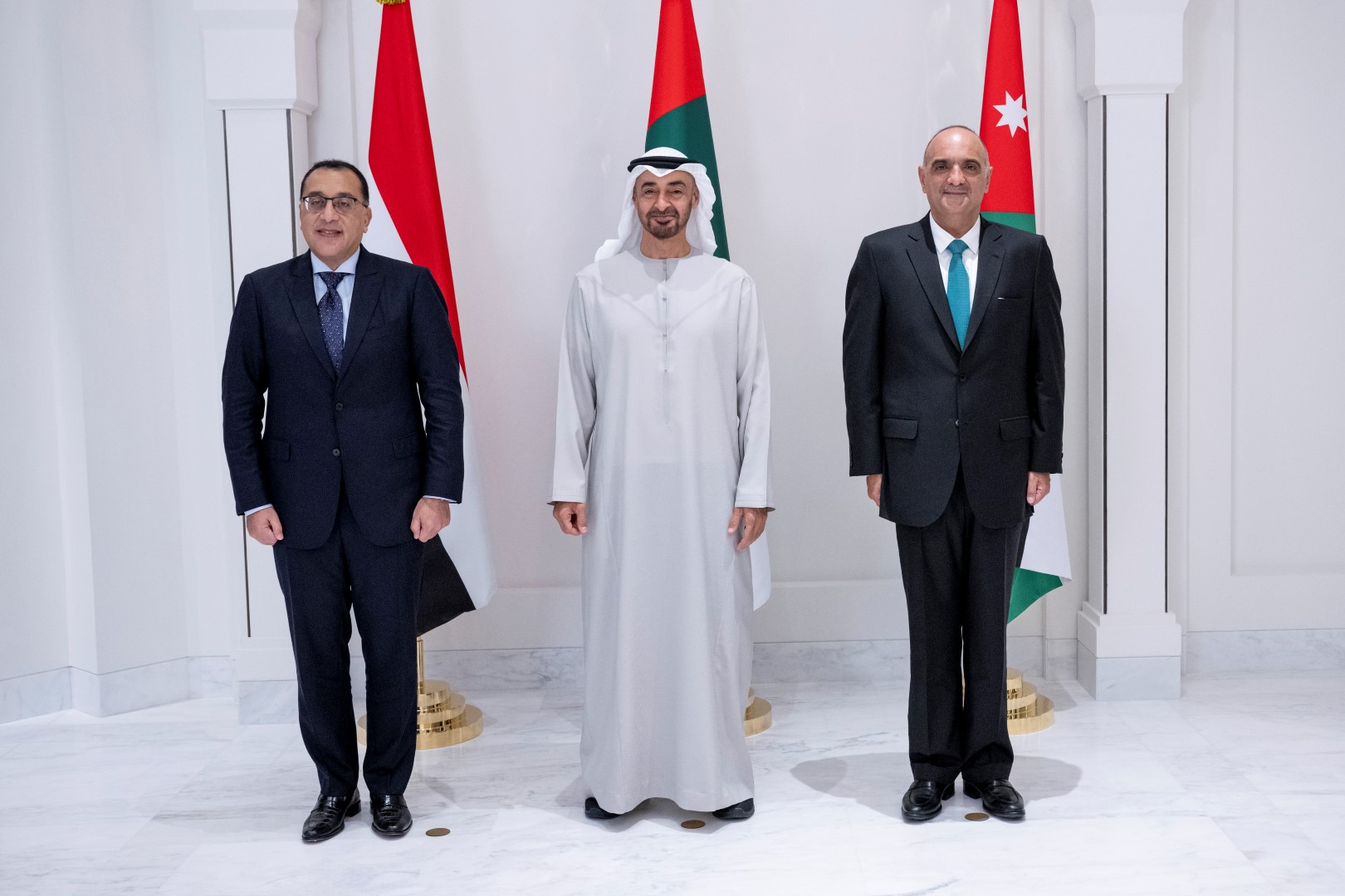  الدولة يستقبل رئيسي الوزراء الأردني والمصري (large) (1)