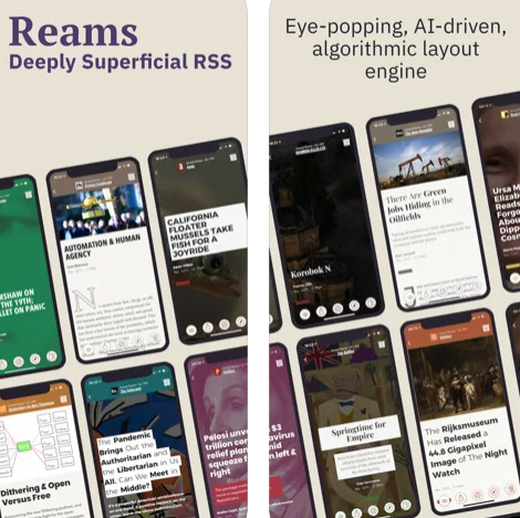 تطبيق Reams - قاريء الأخبار