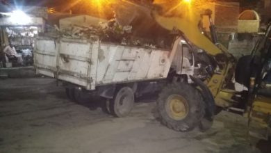 حملات مسائية وصباحية لرفع القمامة والمخلفات فى سنورس بالفيوم