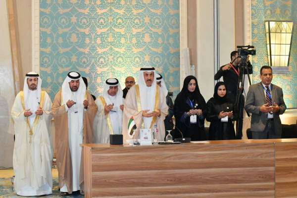 رؤساء البرلمانات العربية يقفون دقيقة صمت ودعاء للشيخ خليفة بن زايد
