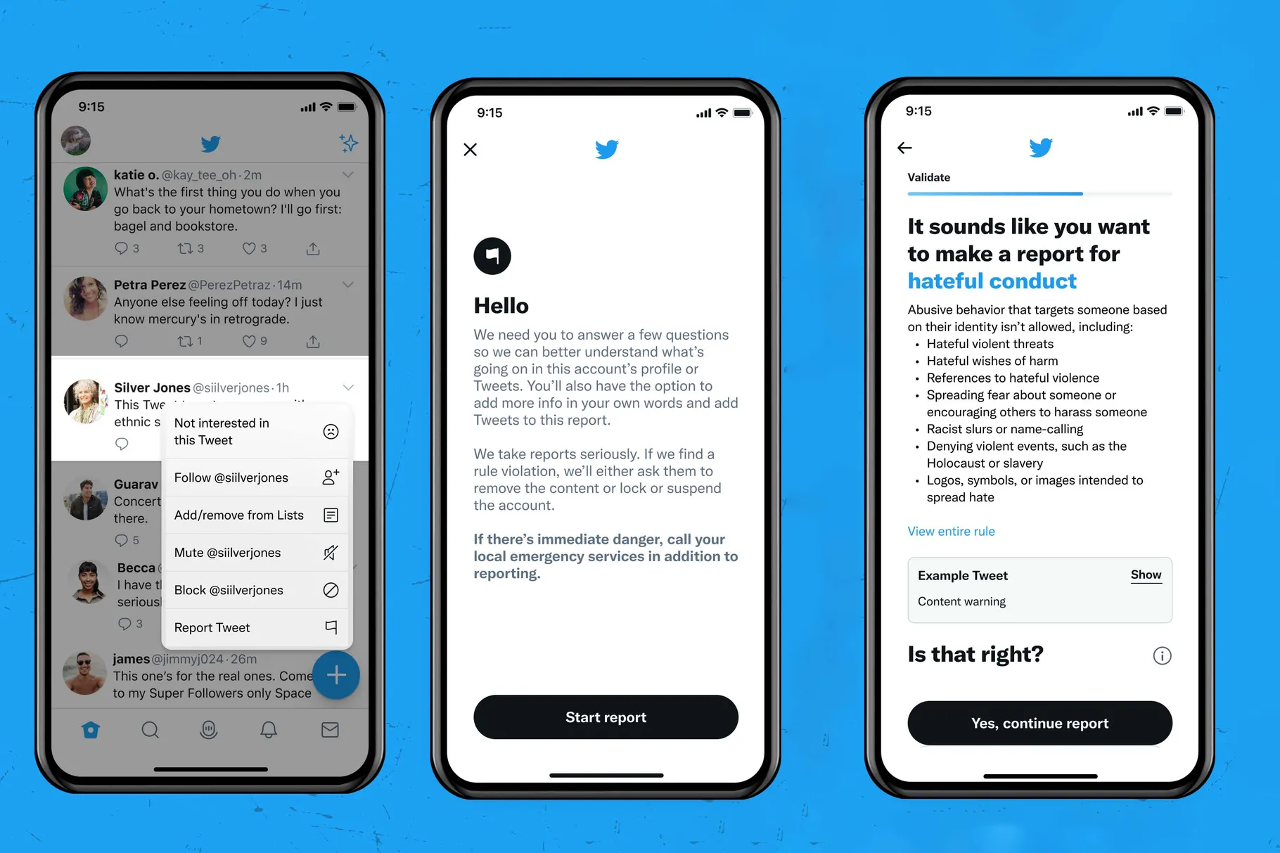تويتر تعيد تصميم صفحة الابلاغ عن انتهاكات السياسة عبر منصتها
