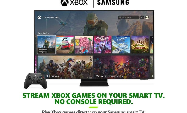 Xbox TV لا يحتاج منصة لبث الألعاب عبر تلفزيونات سامسونج