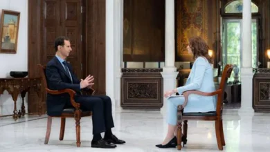 الرئيس السوري بشار الأسد خلال حواره مع شبكة روسيا اليوم