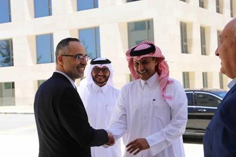 السفير القطري يزور جامعة الحسين التقنية