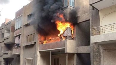 اندلاع حريق داخل شقة سكنية في البدرشين