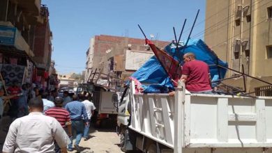صور .. 18 محضراً في حملة إشغالات بشوارع مدينه دار السلام