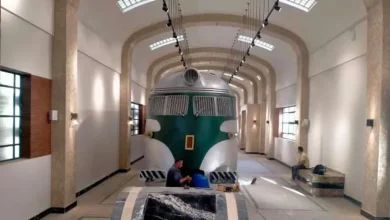 قطار الملك فاروق يصل متحف المنتزة بالإسكندرية