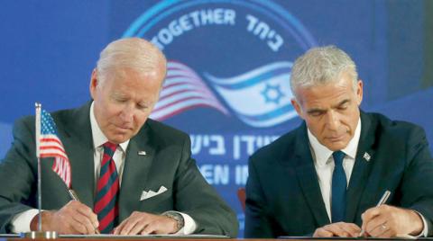 أميركا وإسرائيل توقّعان وثيقة منع «إيران النووية»