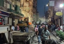 الحماية المدنية تواصل البحث عن ضحايا أسفل عقار الإسكندرية المنهار