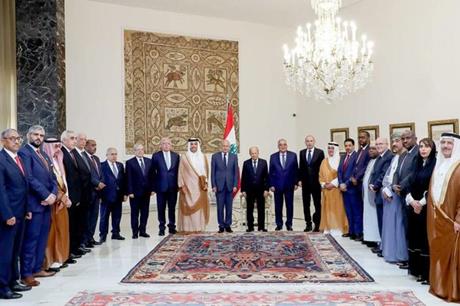 الصفدي ينقل تحيات الملك إلى الرئيس اللبناني