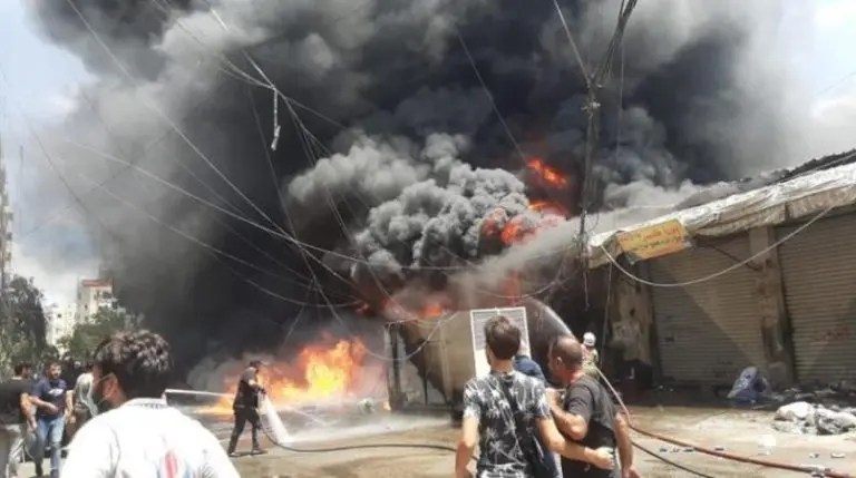 انفجار ضخم يهز ضاحية بيروت الجنوبية