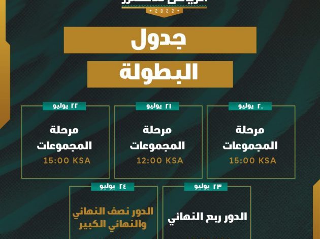 بطولة الرياض ماسترز في اللعبة الشهيرة Dota 2 ثاني منافسات الرياضات الإلكترونية ضمن موسم الجيمرز