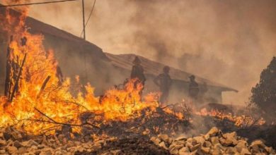 حريق يسيطر على 4 غابات.. وإجلاء قرابة (500) عائلة شمال المغرب - أخبار السعودية