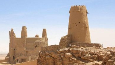 تظهر الصورة قلعة مارد مصدر الصورة وكالة الأنباء السعودية واس