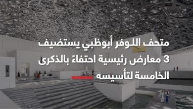 فعاليات متحف اللوفر ابوظبي احتفالا بالذكرى الخامسة - الصورة من حساب مكتب أبوظبي الإعلامي