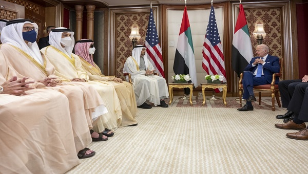 نص البيان المشترك لاجتماع رئيس الدولة ونظيره الأمريكي في جدة