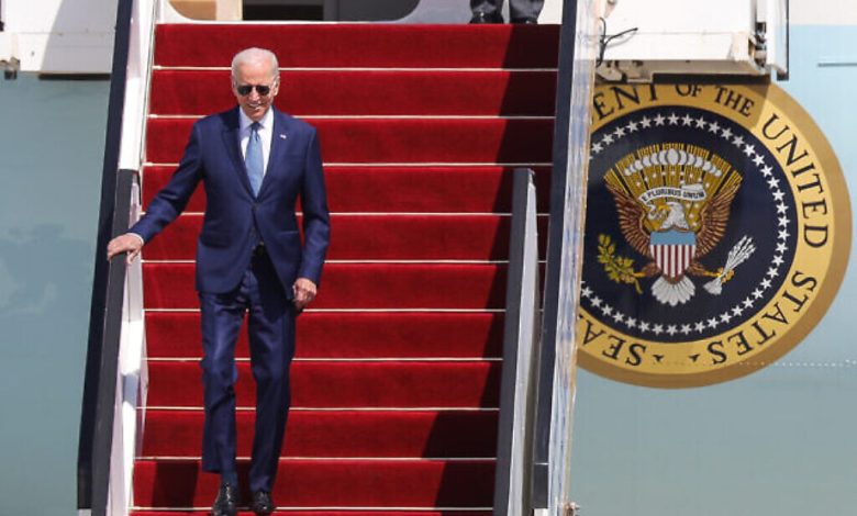 وصول الرئيس الأميركي جو بايدن إلى إسرائيل في مستهل جولة إلى الشرق الأوسط تشمل السعودية