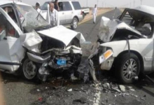 إصابة 9 أشخاص في حادث تصادم سيارتين بأسوان