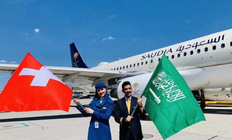 الخطوط الجوية السعودية تبدأ الرحلات المباشرة بين الرياض وزيورخ