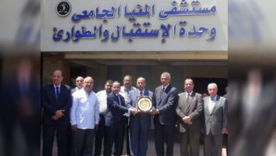 تكريم رئيس جامعة المنيا لجهوده في قطاع الصحة
