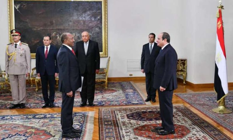 الرئيس المصري تسلم أوراق اعتماد سفير إثيوبيا