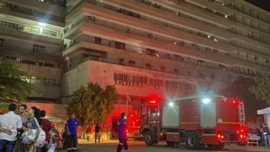 السيطرة على حريق داخل مستشفيات جامعة أسيوط