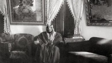تظهر الصورة الملك عبدالعزيز آل سعود مؤسس المملكة العربية السعودية