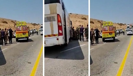 جرح 5 في إطلاق نار على حافلة إسرائيلية بغور الأردن