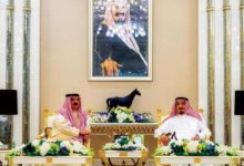 خادم الحرمين يستقبل ملك البحرين
