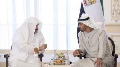 رئيس الدولة يستقبل رئيس مجلس الشورى في المملكة العربية السعودية