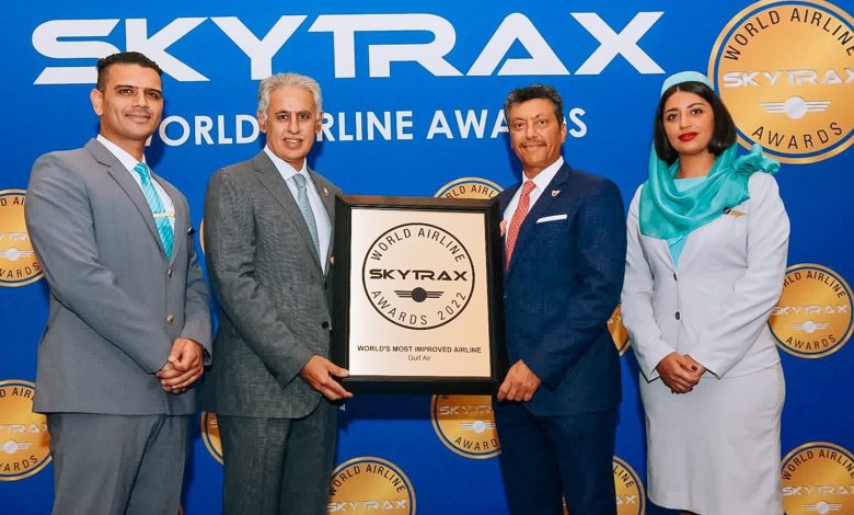 طيران الخليج تفوز بجائزة الطيران الأكثر تطورًا في العالم من سكاي تراكس