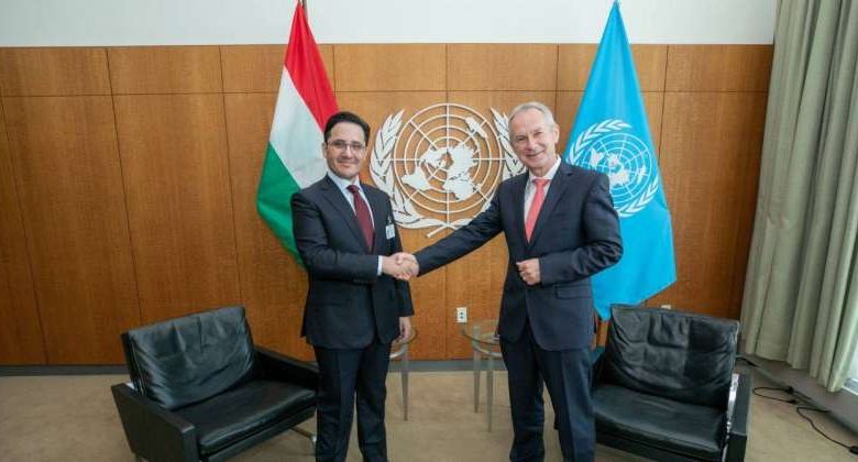 وزير الخارجية يجتمع مع رئيس الجمعية العامة للأمم المتحدة تشابا كوروشي