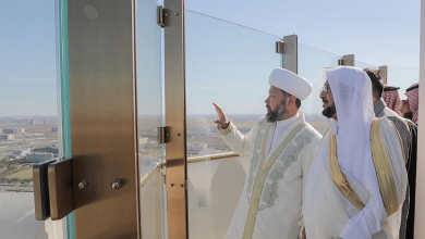 وزير الشؤون الإسلامية يزور جامع نور سلطان في كازاخستان