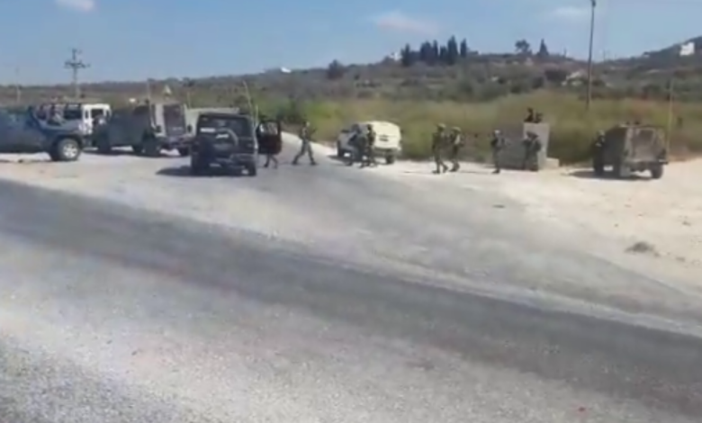 إصابة جندي برصاصة أثناء حراسة مسيرة للمستوطنين في شمال الضفة الغربية