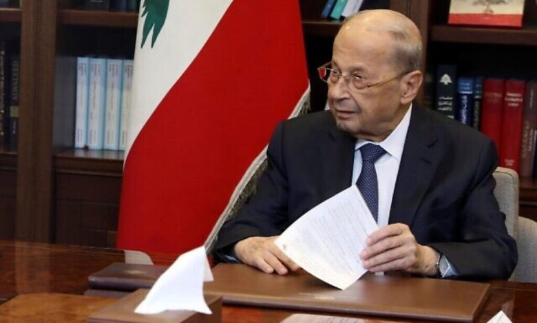الرئيس اللبناني لا يزال يأمل في إمكانية التوصل إلى اتفاق بحري مع إسرائيل في غضون أيام