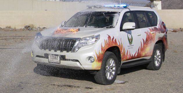 مركبة ذكية لإطفاء الحرائق - صحيفة سبورت السعودية