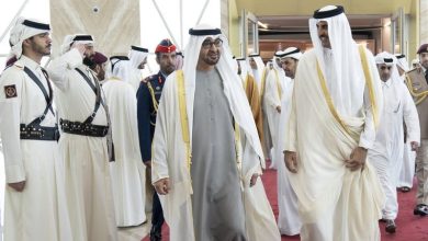 رئيس الإمارات يصل إلى قطر في زيارة رسمية