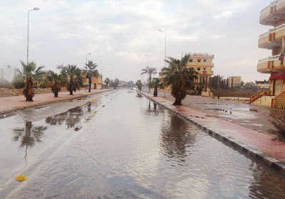 أمطار رعدية غزيرة تهطل بشمال سيناء تُفرح أهالي الشيخ زويد