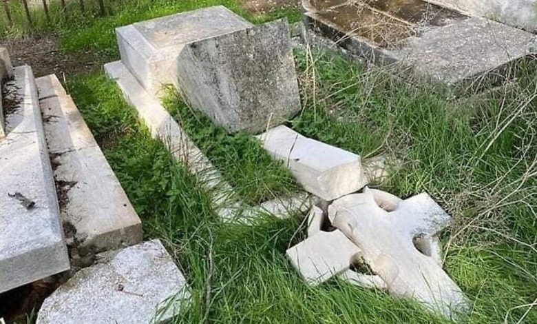 اعتقال شابين من مركز البلاد بتهمة تخريب مقبرة مسيحية في القدس