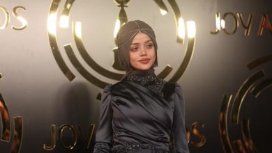 عبير الصغير في حفل Joy Awards 2023-الصورة من المركز الإعلامي لموسم الرياض