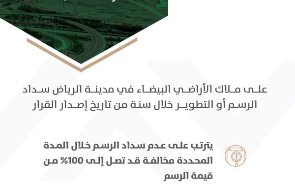 برنامج الأراضي البيضاء يصدر فواتير الدورة السابعة للمرحلة الأولى في مدينة الرياض