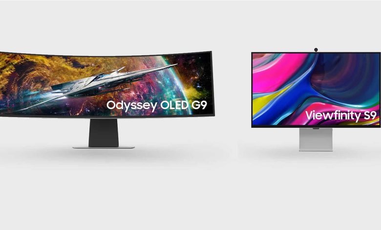 سامسونج تعلن عن شاشتي Odyssey OLED G9 و ViewFinity S9