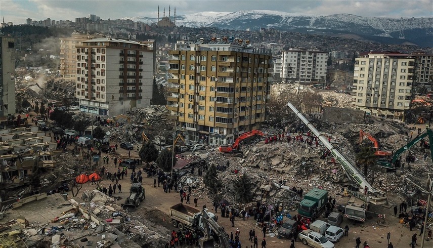 أعمال البحث والإنقاذ بعد الزلزال في تركيا (أرشيف)