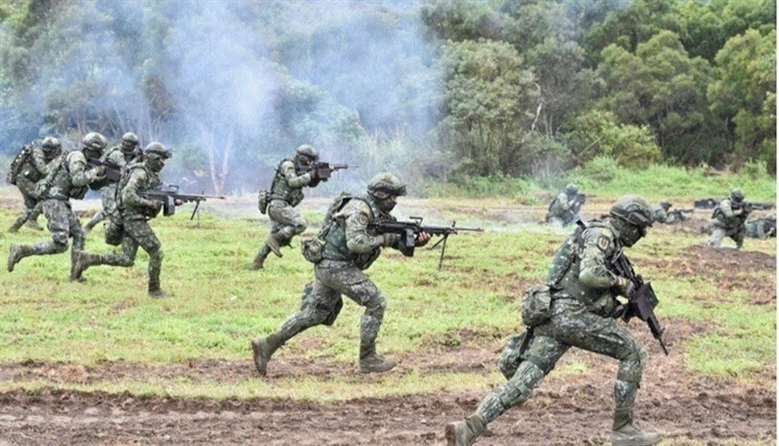 جنود تايوانيون خلال تدريبات.(أرشيف)