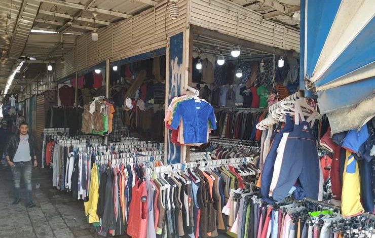إزالة سوق ملابس المستعملة في بورسعيد