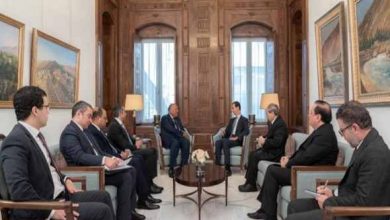 الرئيس السوري يستقبل وزير الخارجية المصري في دمشق للمرة الأولى