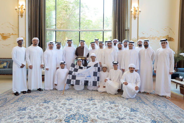 سعود بن صقر القاسمي يستقبل فريق شرطة رأس الخيمة للرماية والفائزين في سباقات التجديف البحري