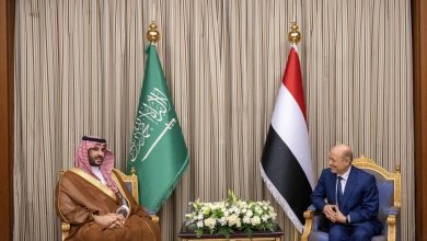 رئيس مجلس القيادة الرئاسي اليمني يستقبل وزير الدفاع - أخبار السعودية